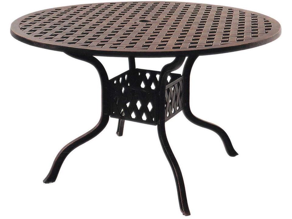 Darlee Series 30 48-Inch Round Dining Table in Antique Bronze