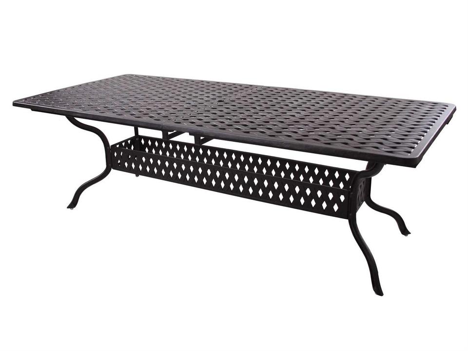 Darlee Series 30 Rectangular Extendable Dining Table in Antique Bronze