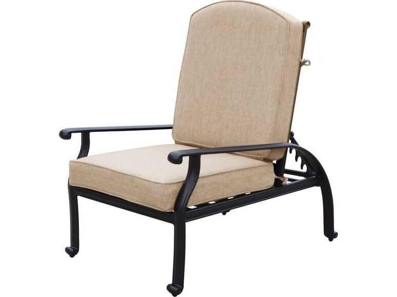 Nassau Cast Aluminum Adjustable Club Chair in Antique Bronze