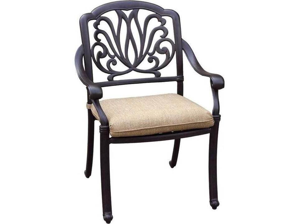 Elisabeth Cast Aluminum Dining Chair in Antique Bronze
