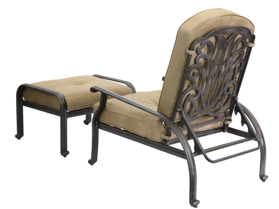 Quick Ship Elisabeth Replacement Cushions For Adjustable Club Chair & Ottoman