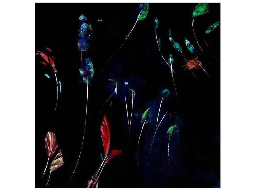 Campfire Sight Hand-Embellished Giclée on Canvas Wall Art