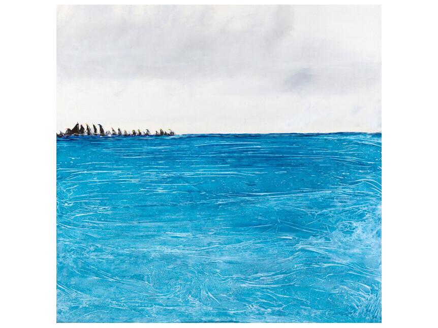 Debating the Dive Landscape Collection Hand-Embellished Giclee Wall Art