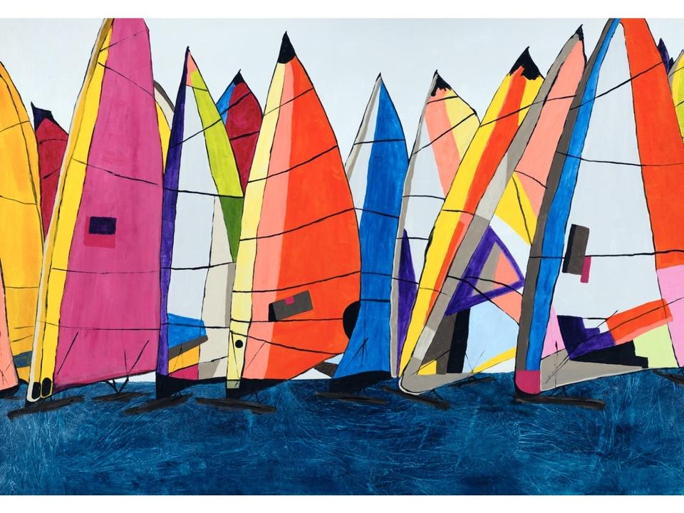 Ride like the Wind Wall Art with Floater Frame