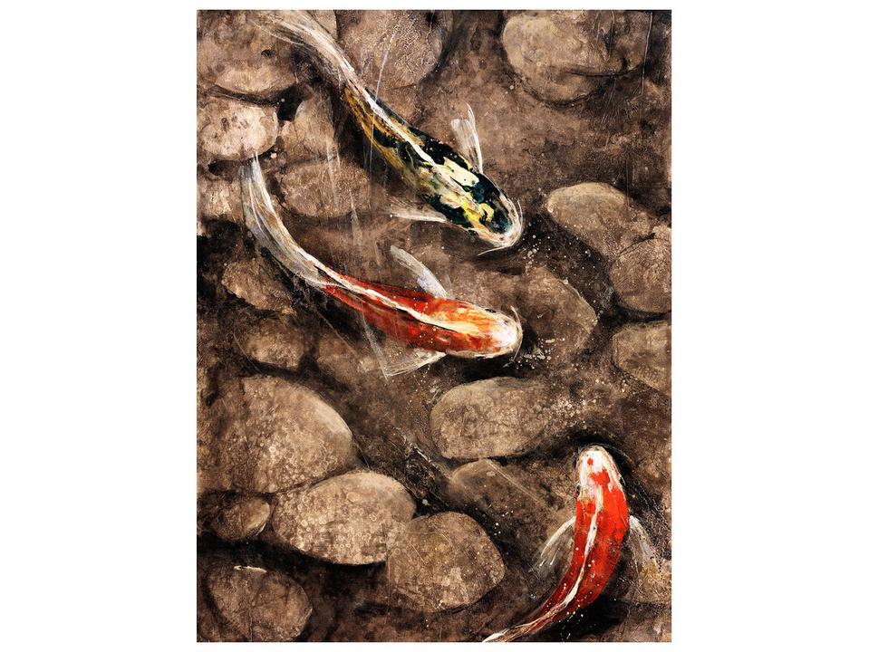 Majesty Pond Hand-Embellished Wall Art from the Animal Collection