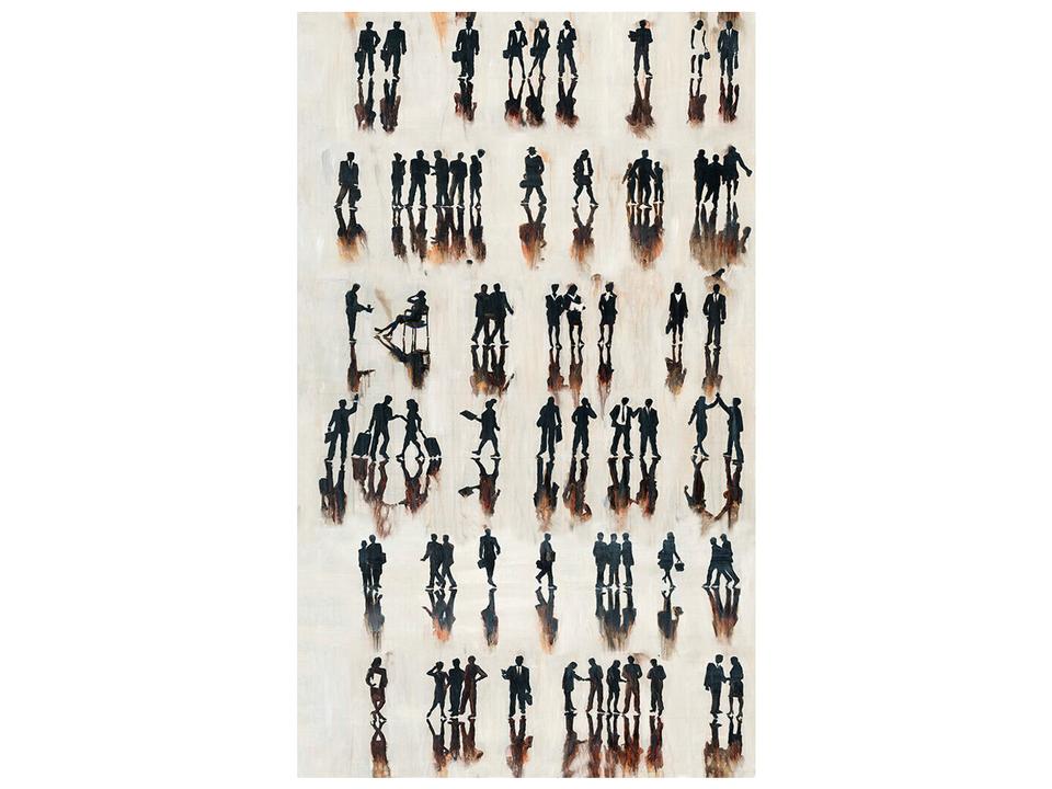 Figurative Bustle II Hand Embellished Giclee Wall Art