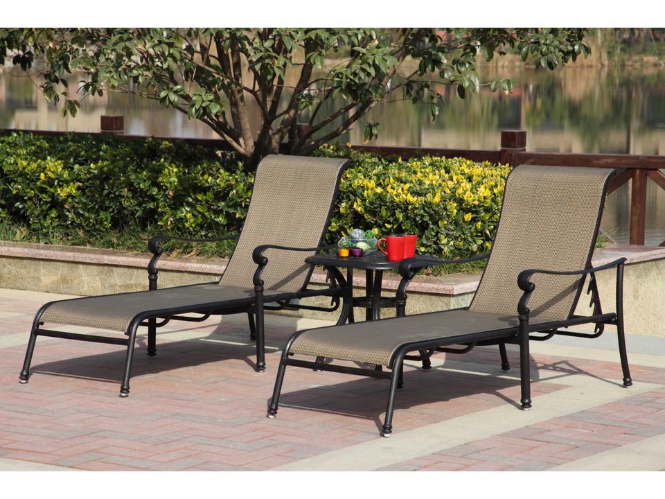Monterey Antique Bronze Cast Aluminum Lounge Set