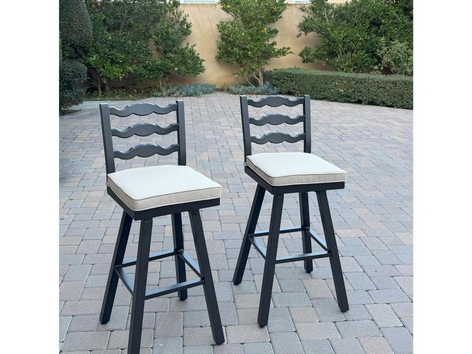 Aspen Aluminum 30 Inch Swivel Bar Stool ( set of 2 )