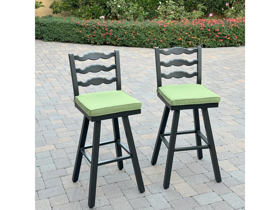 Aspen Aluminum 30 Inch Swivel Bar Stool ( set of 2 )
