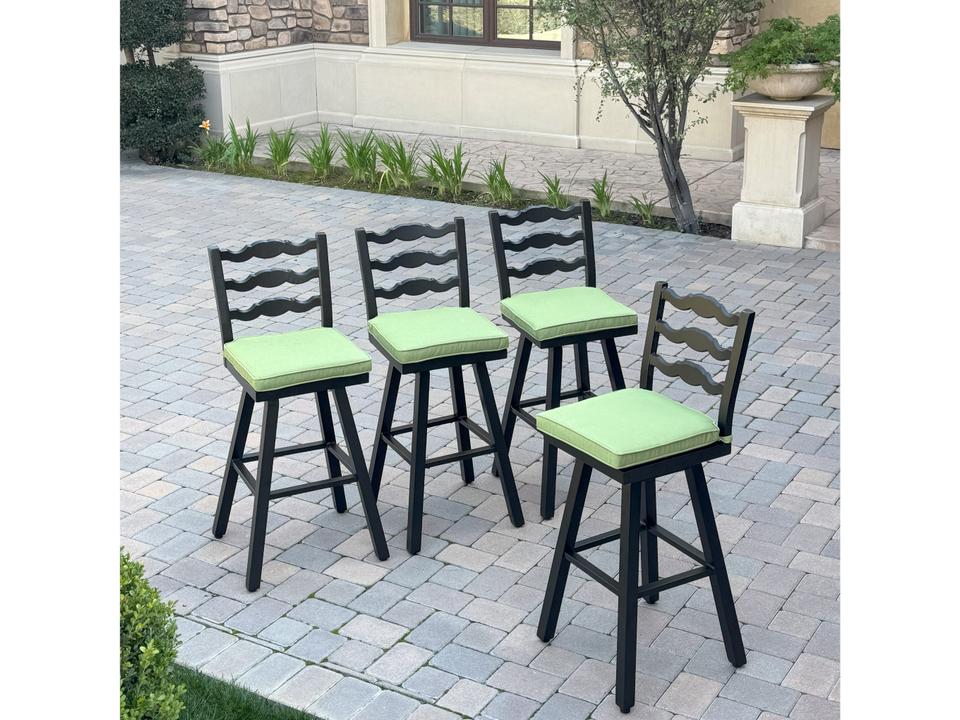 Aspen Aluminum 30 Inch Swivel Bar Stool ( set of 4 )