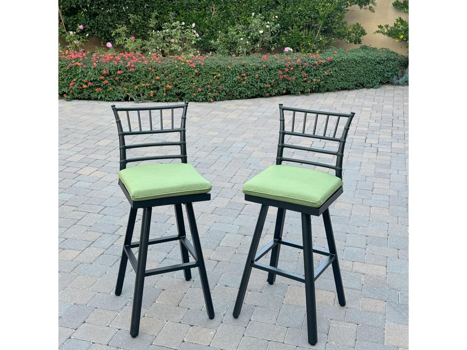 Bella Aluminum 30 Inch Swivel Bar Stool ( set of 2 )