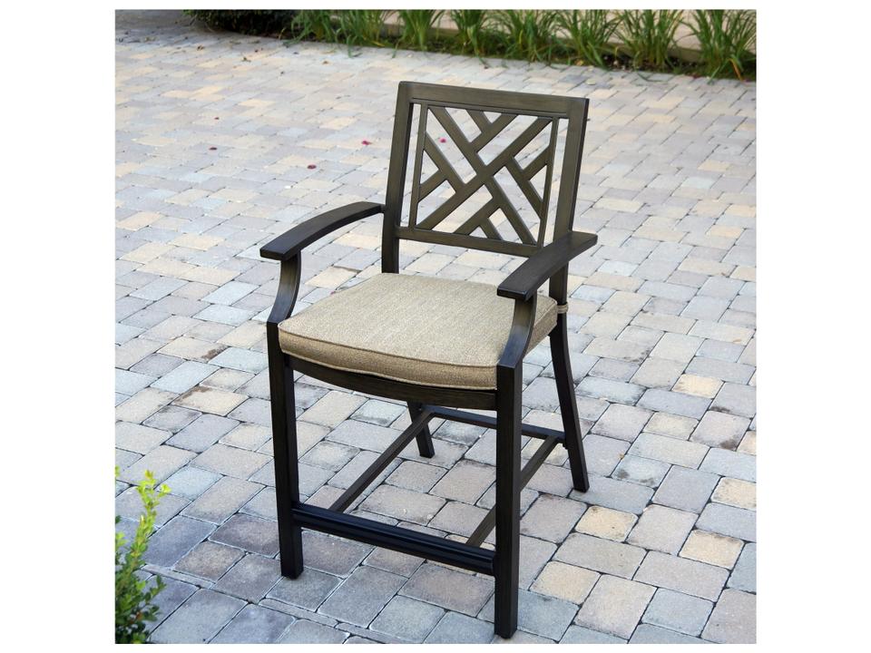 Brooklyn 4 Piece Counter Height Bar Stool Set in Multi Brown