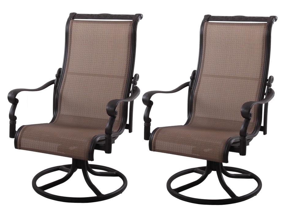 Monterey Cast Aluminum Swivel Rocker Chair Set of 2