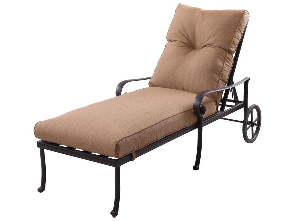 Santa Anita Cast Aluminum Antique Bronze Chaise Lounge Set of 2