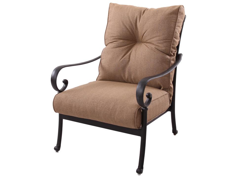 Santa Anita Cast Aluminum Antique Bronze Lounge Chair Set of 4