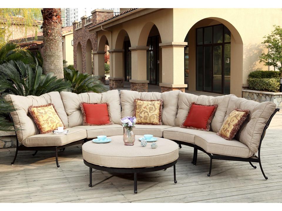 Santa Anita Antique Bronze Cast Aluminum Lounge Set