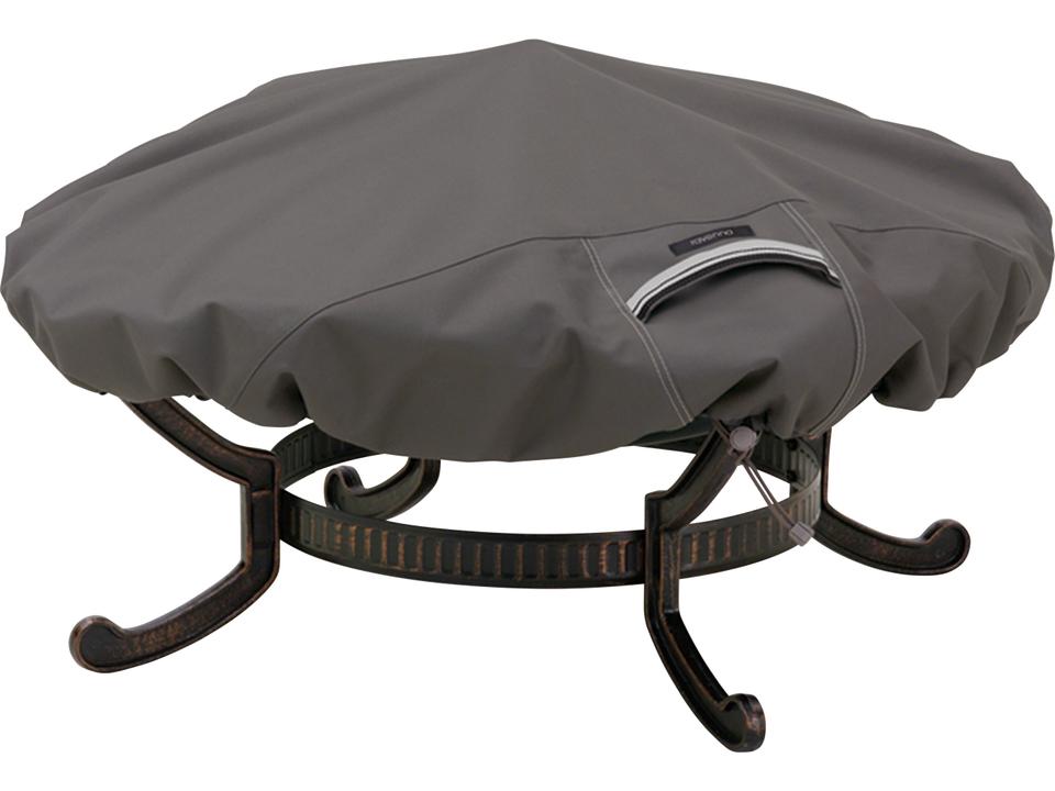 Ravenna 60 Inch Round Fire Pit Cover in Dark Taupe