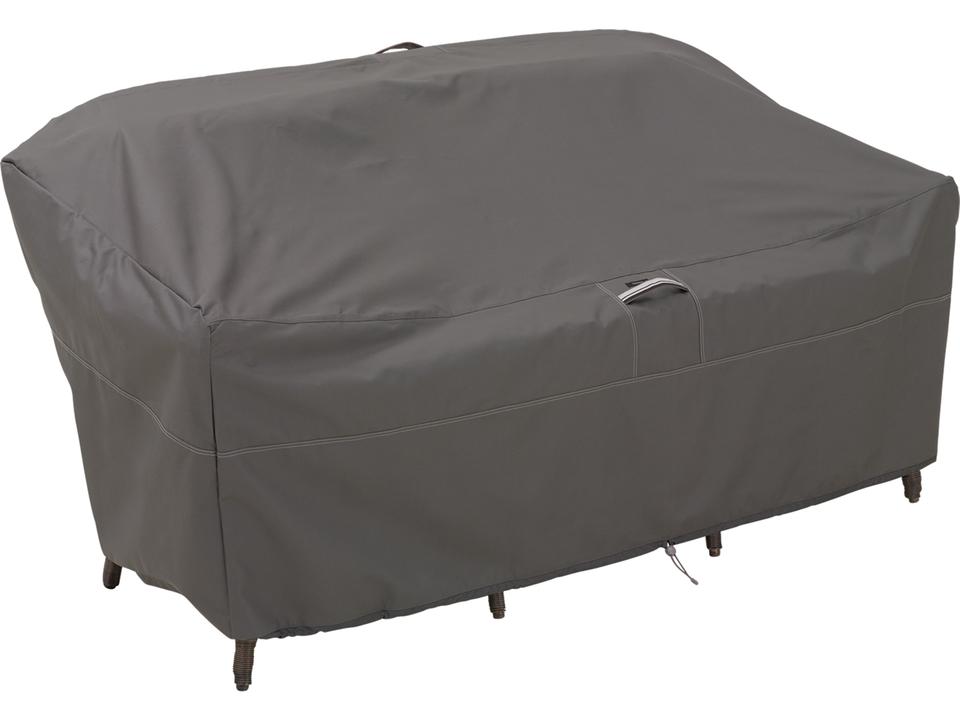 Ravenna 76 Inch Sofa Loveseat Cover in Dark Taupe
