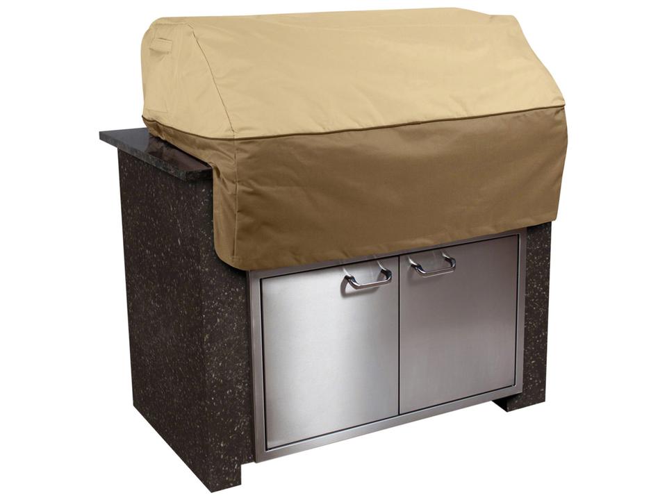 Veranda 33 Inch Built In Grill Top Cover in Pebble Bark Earth