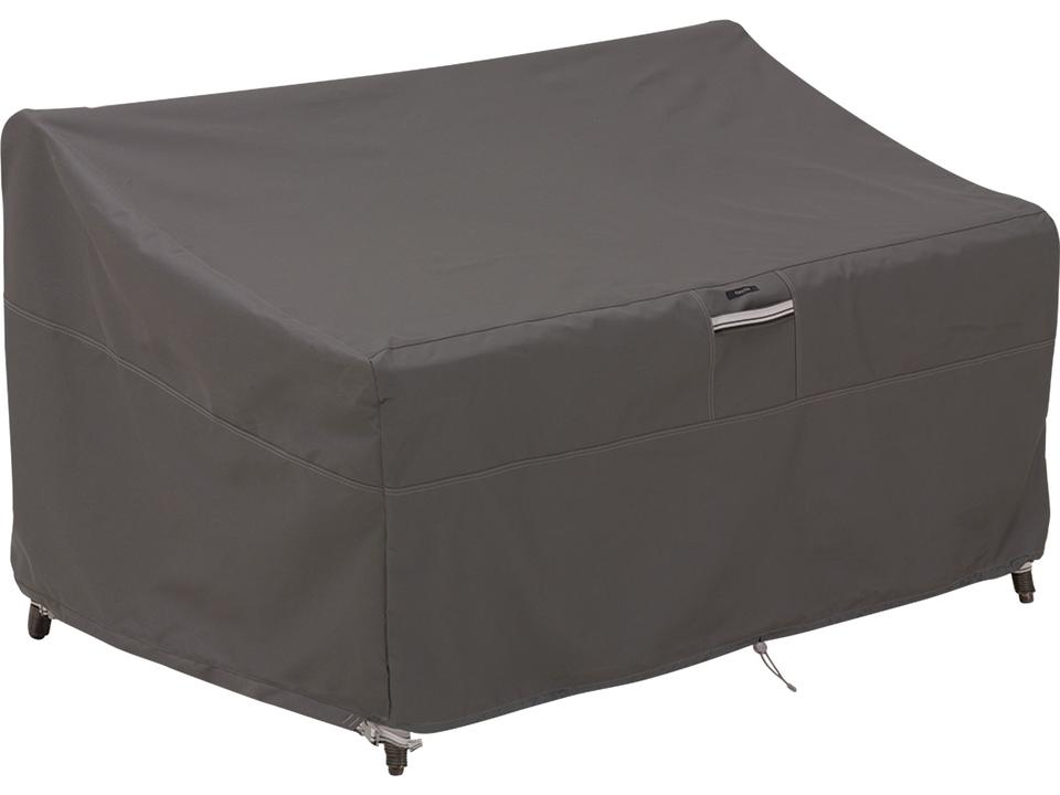 Ravenna 78 Inch Medium Deep Loveseat Cover in Dark Taupe