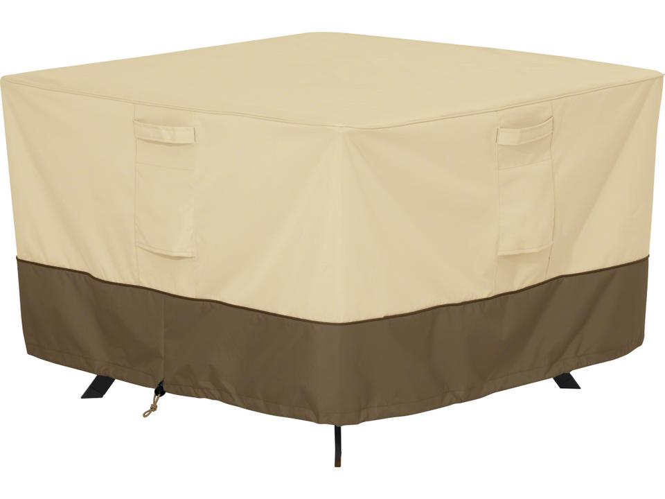 Veranda 40 Inch Square Patio Table Cover in Pebble