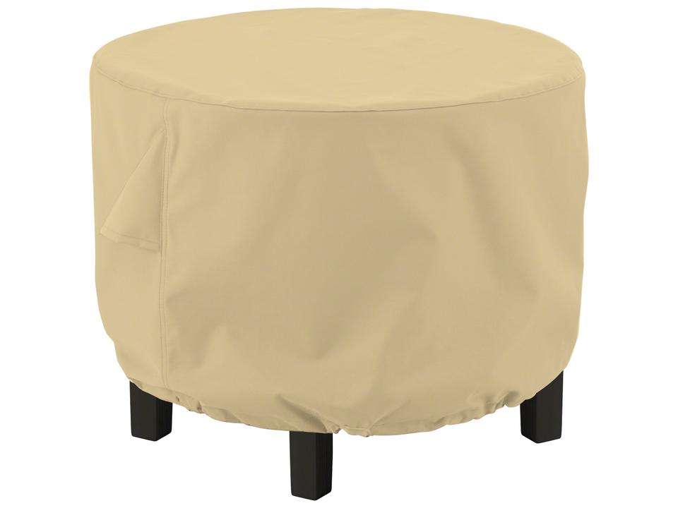 Terrazzo 26 Inch Round Ottoman Coffee Table Cover in Sand
