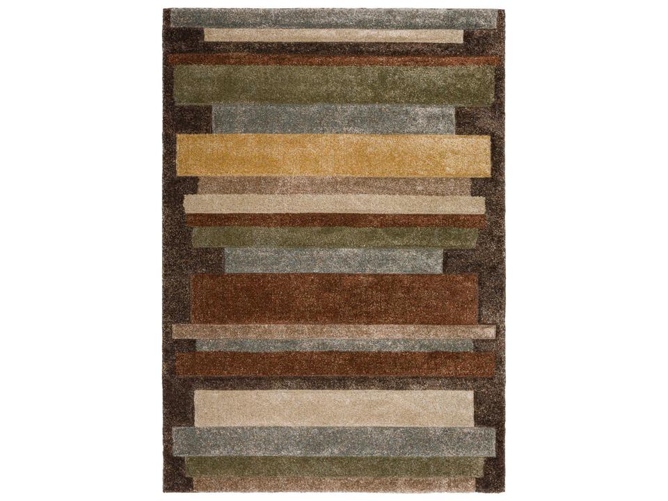Carmona CO2 Fudge Area Rug Contemporary Geometric