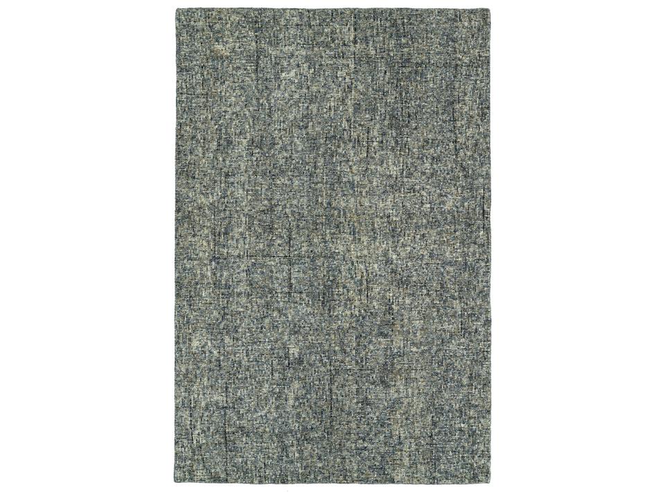 Calisa Lakeview Hand-Tufted Wool Area Rug in Blue and Gray