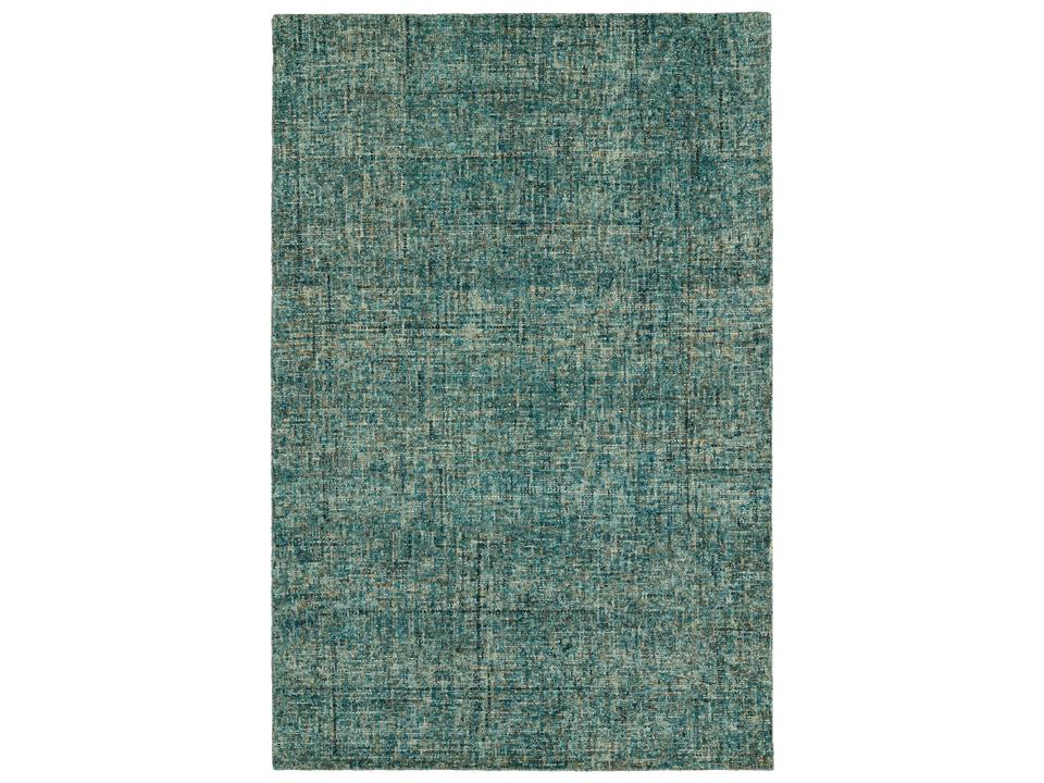 Calisa Hand-Tufted Wool Area Rug in Turquoise Multi