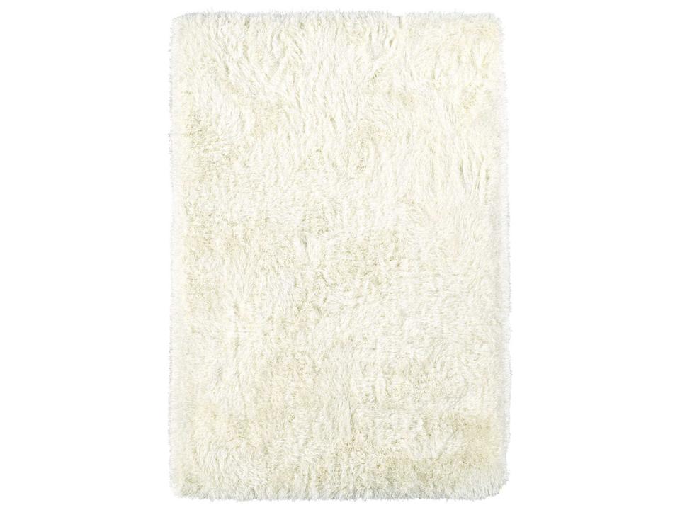 Impact Polyester Shag Area Rug in Ivory
