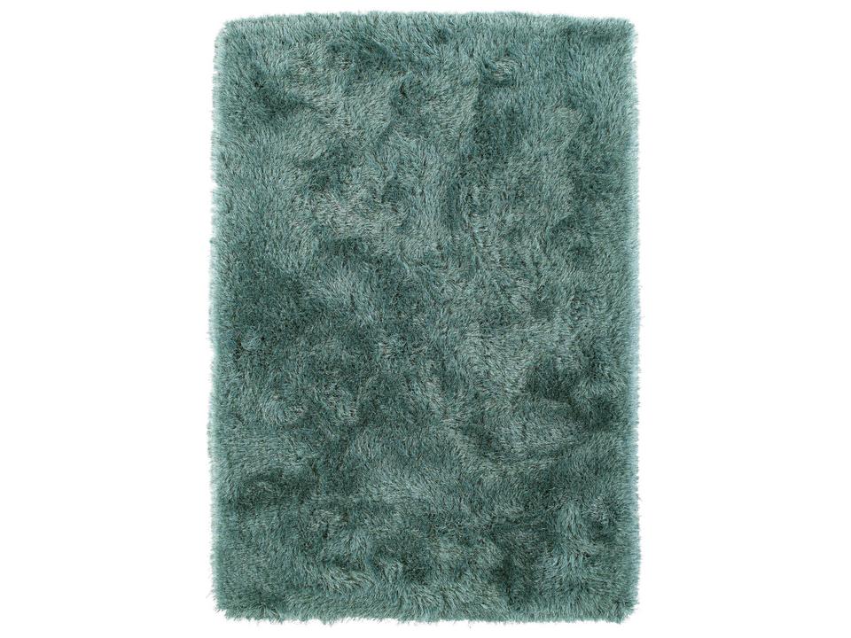 Impact Hand-Tufted Shag Area Rug in Teal Polyester
