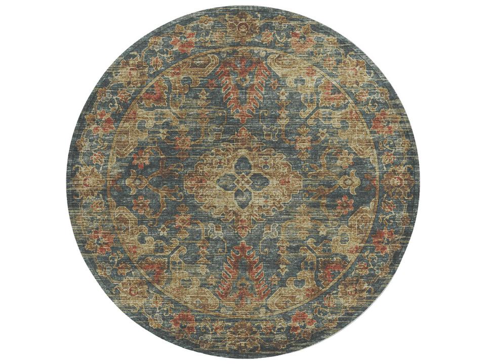 Tuscany Bordered Traditional Indoor Outdoor Area Rug