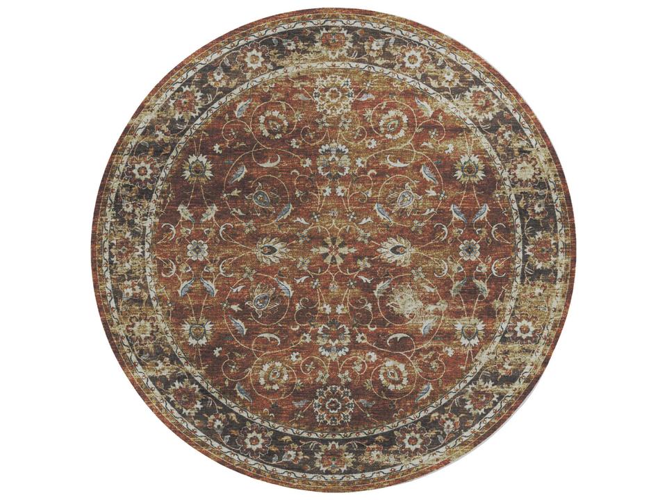 Tuscany TU14 Paprika Round Area Rug
