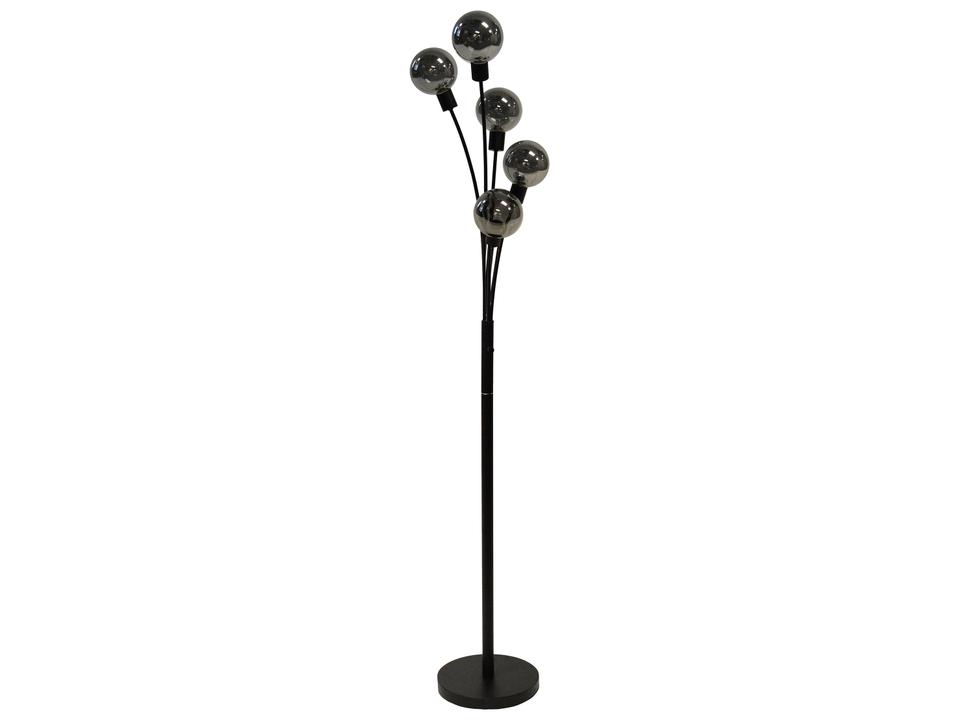 Budding Branch Black Smoke Glass Floor Lamp