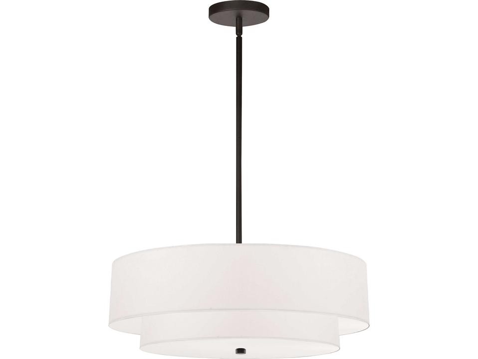 Everly 4-Light Two-Tier Pendant Light Matte Black