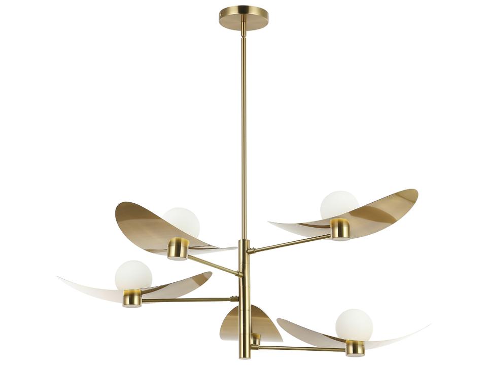 Christobel 5-Light Aged Brass Chandelier