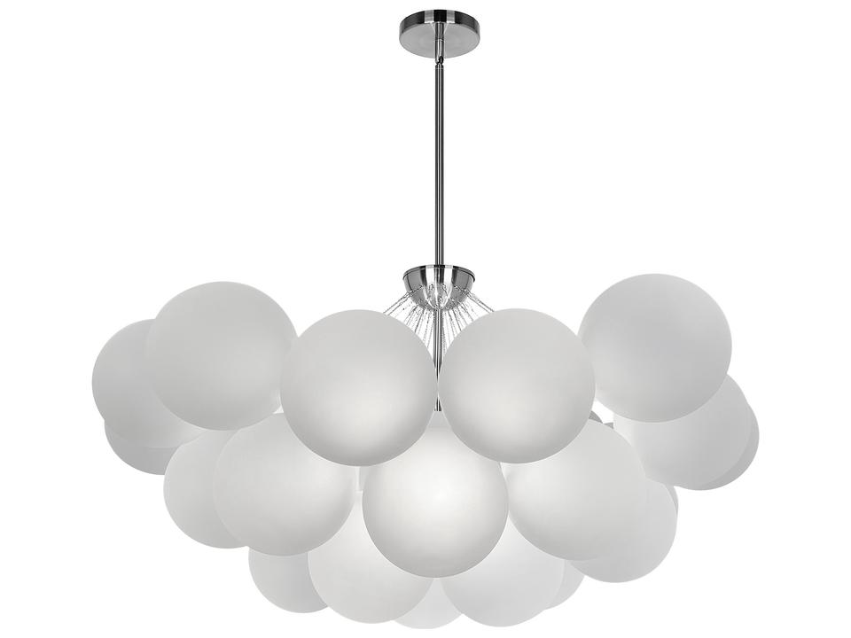 Miles 8-Light Polished Chrome Globe Chandelier