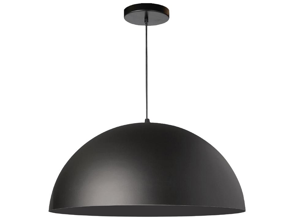 Ofelia 1-Light Dome Pendant Light in Matte Black