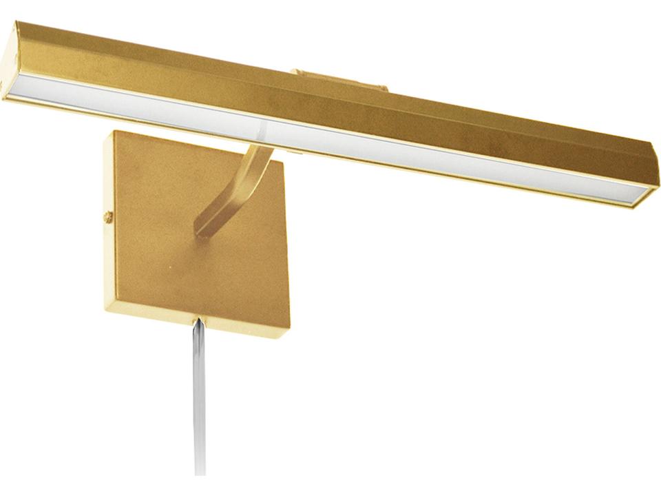 Leonardo 2-Light Aged Brass Picture Light