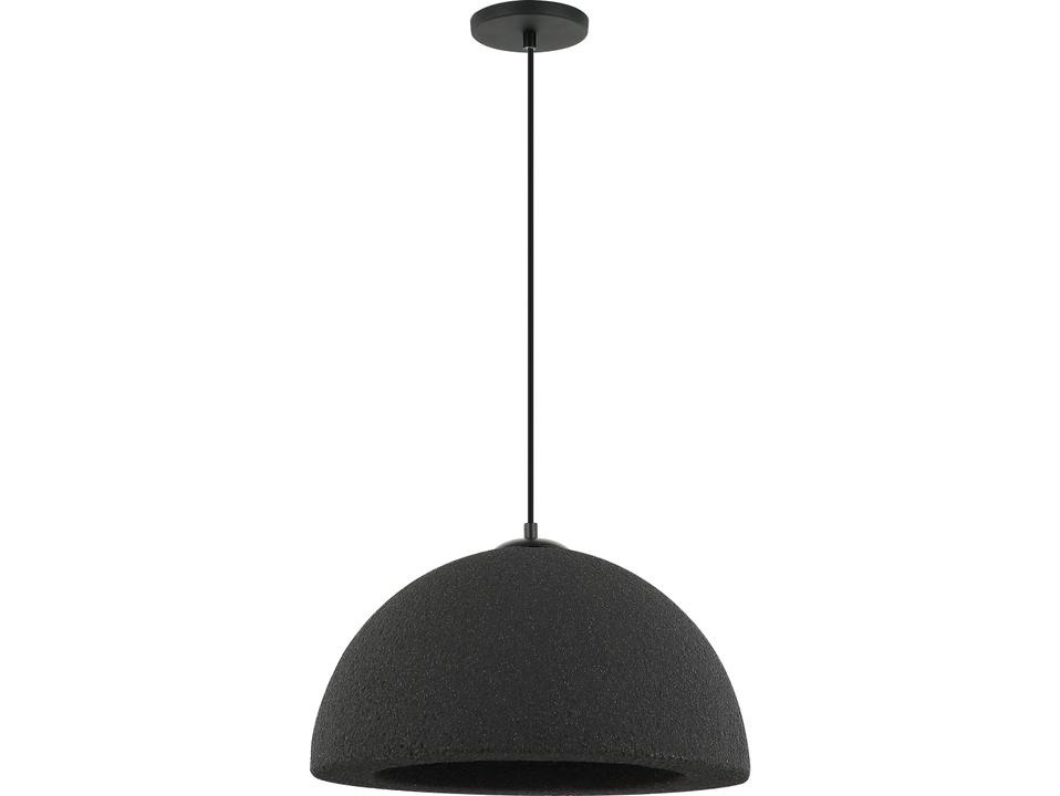 Reese 1-Light Matte Black Dome Pendant Light