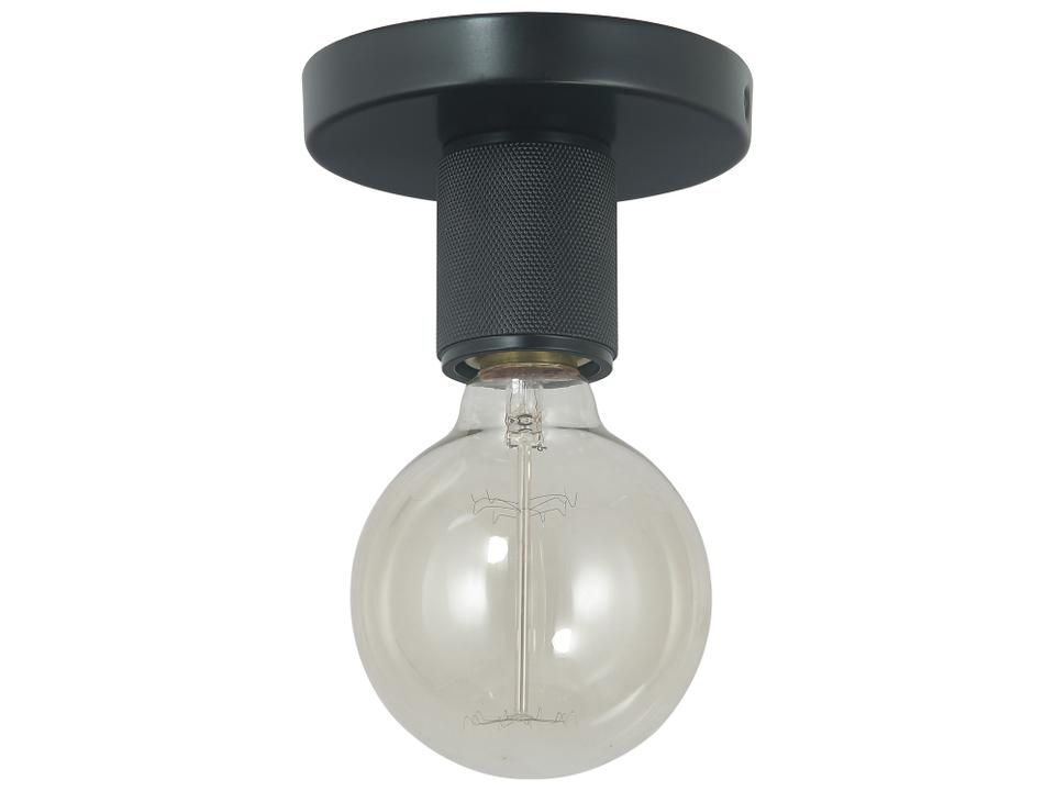 Roswell 1-Light Flush Mount in Matte Black