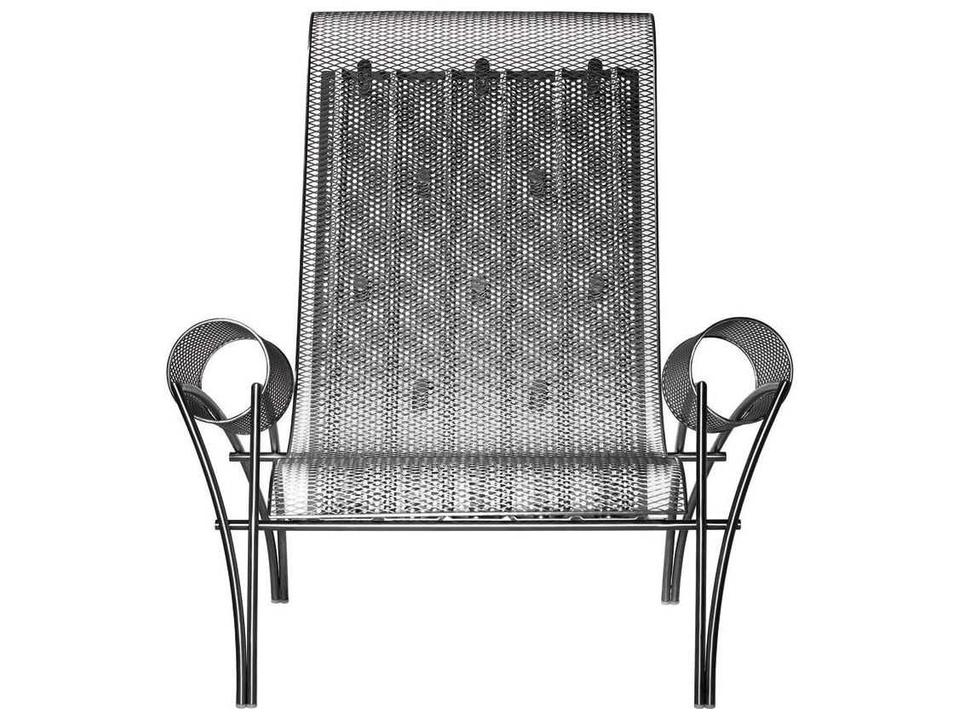 Suki Accent Chair by Toyo Ito in Black Satin Stainless Steel