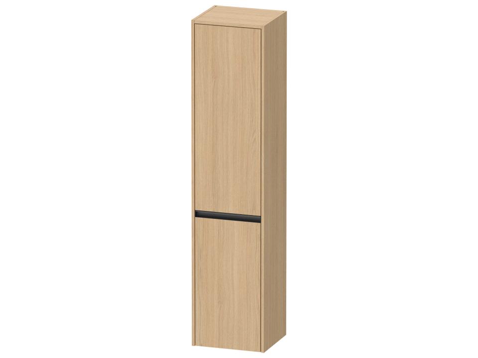 Ketho.2 Wall-Mounted Tall Cabinet in Natural Oak Matt with Right-Hand Hinge
