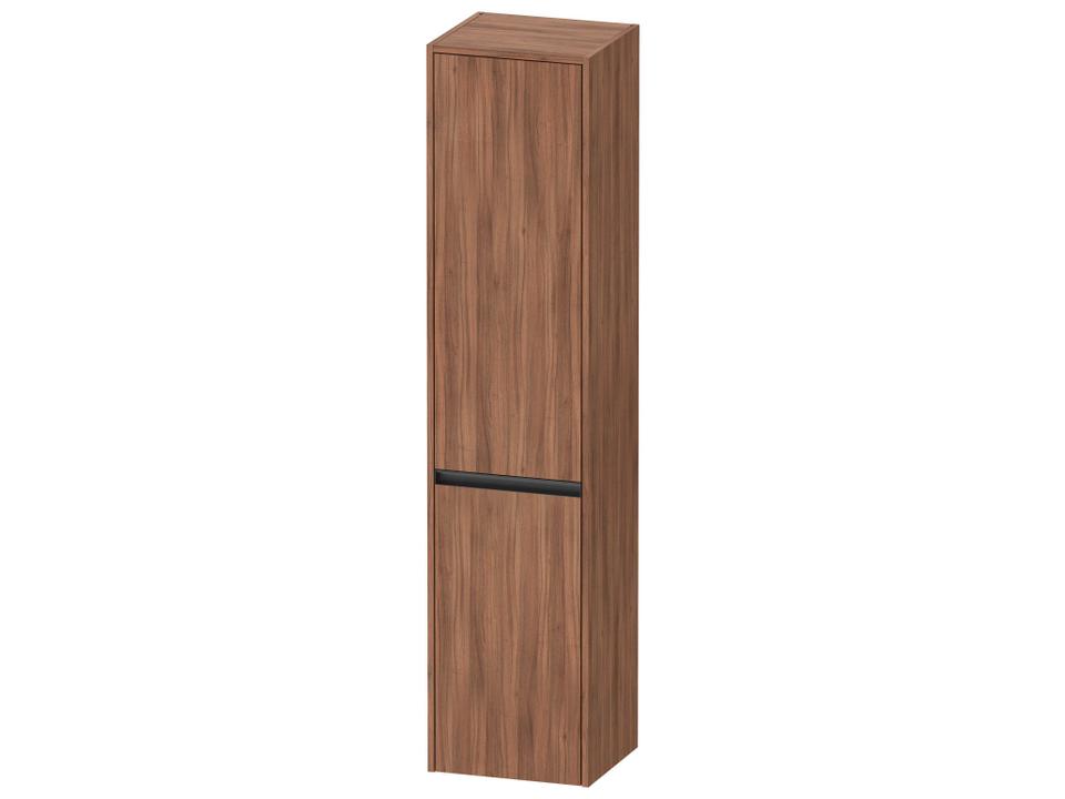 Ketho.2 16 Inch Wall-Mounted Tall Cabinet in Walnut Matt with Right-Hand Hinge