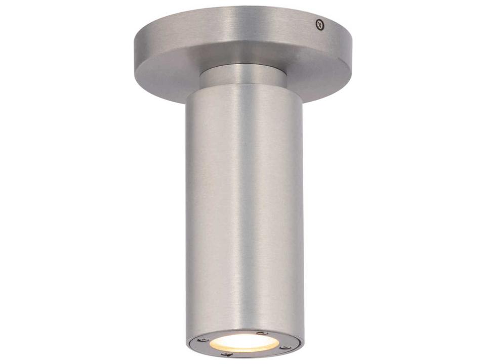 Caliber LED Outdoor Flush Mount in Brushed Aluminum