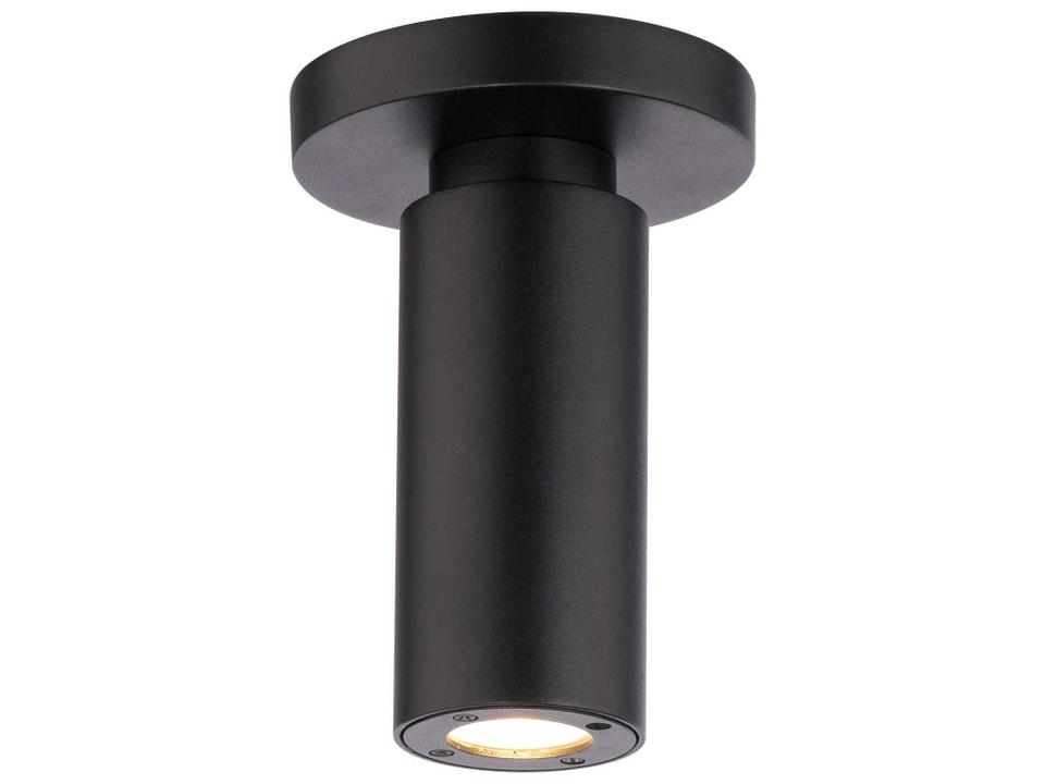 Caliber LED Outdoor Flush Mount Ceiling Light Black