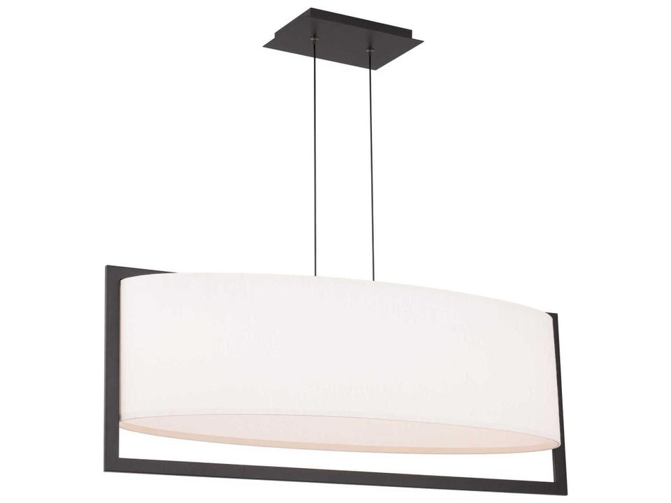Park Avenue 1-Light Black LED Linear Island Pendant