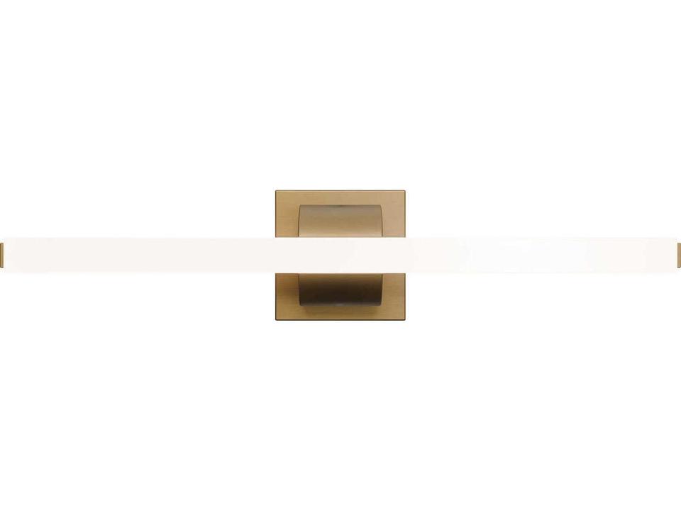 Flatte 1-Light Aged Brass Vanity Light