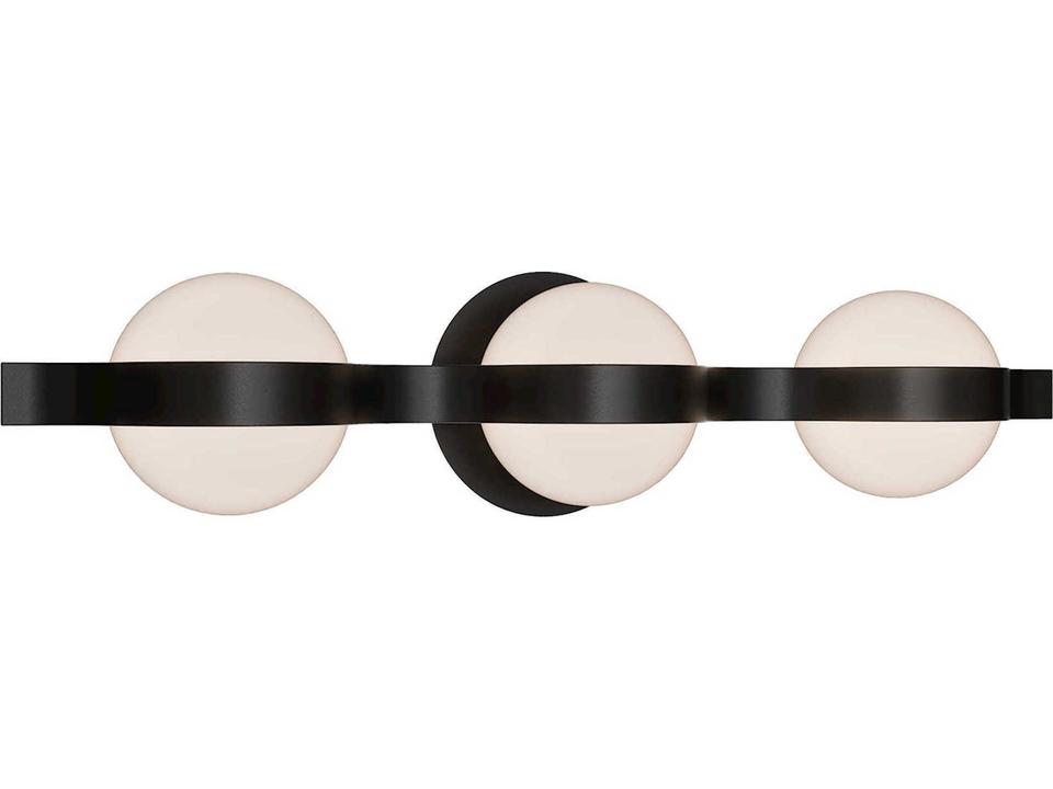 Ellaria 3-Light Black Vanity Light
