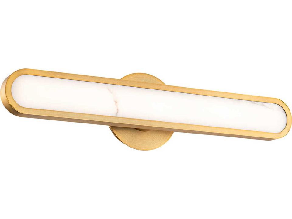 Serena 1-Light Aged Brass Vanity Light